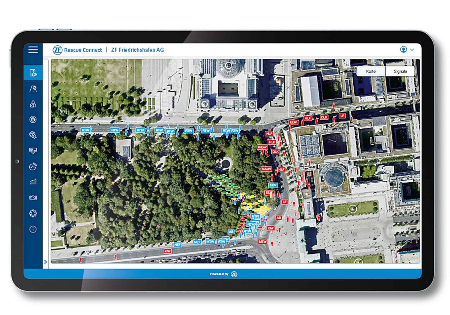 Tablet Screen Live Ansicht